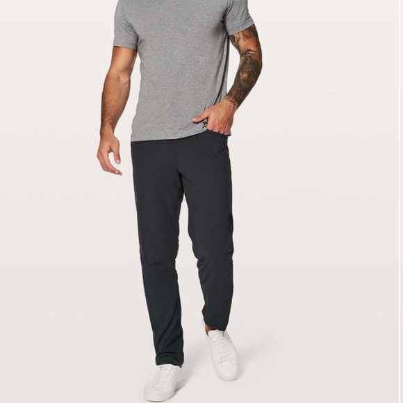 Lululemon Mens ABC Pant Classic Size 38 Melanite Gray Casual